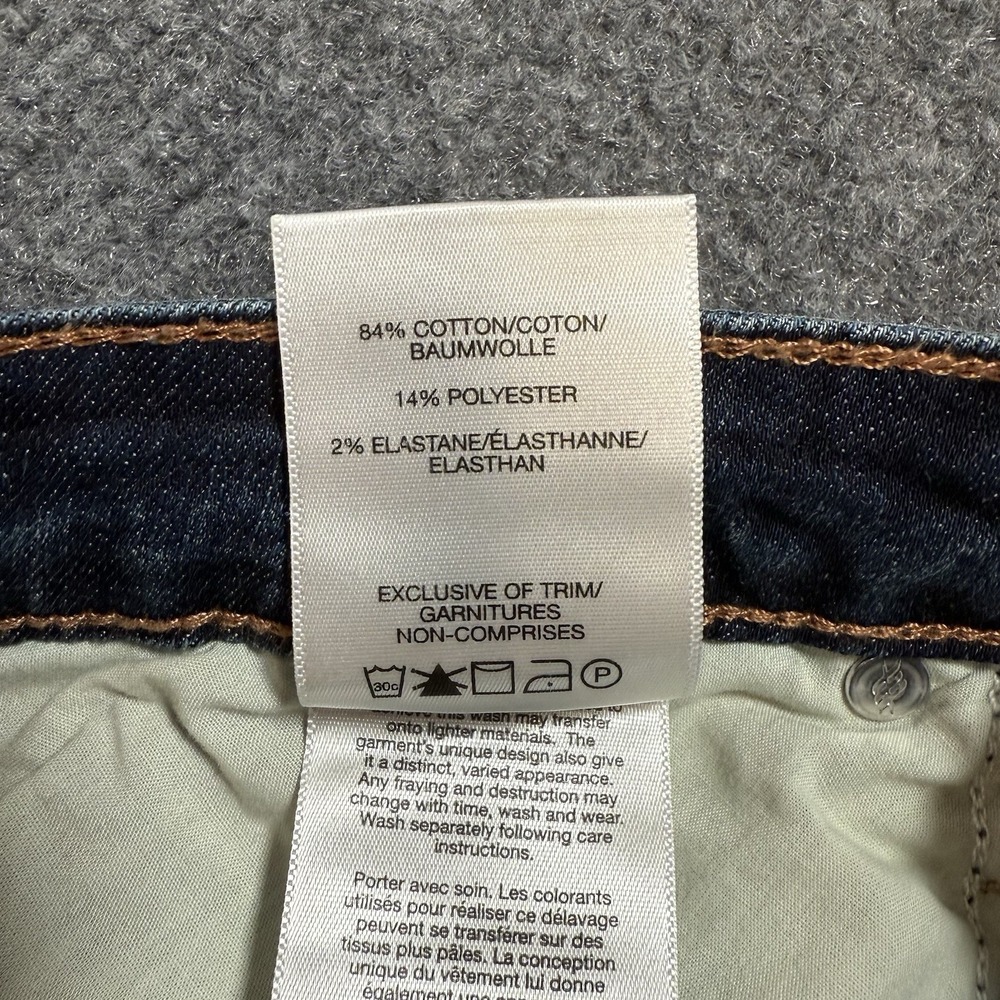 Silver Jeans Womens 30x28.5 (Fits 30x31) Blue Beau Straight Dark Wash Stretch - Picture 9 of 14